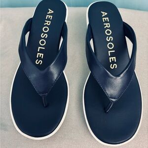 AEROSOLES Dark Blue Sandals